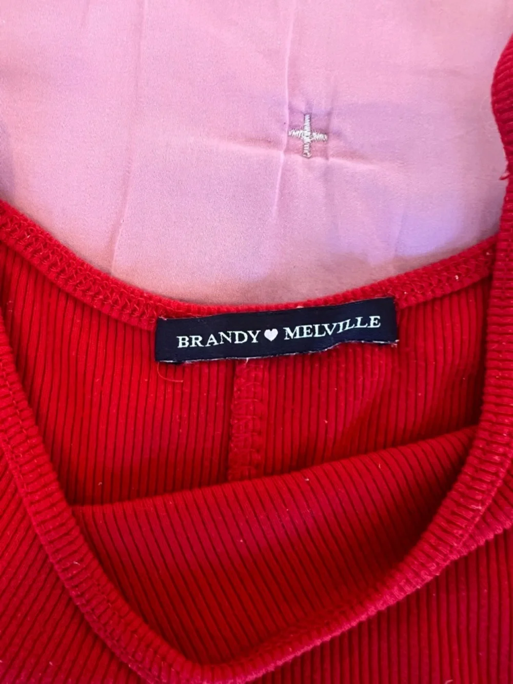 Brandy Melville perfect red tank top - Picture 3 of 3